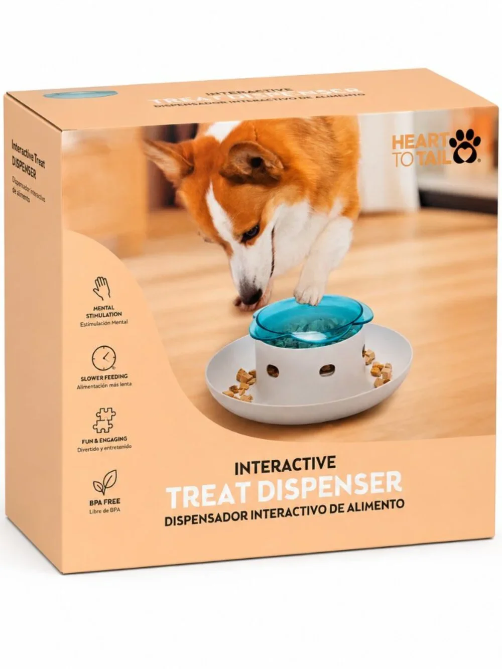 Interactive Dog Treat Dispensing Puzzle Toy Slow Feeder Pet Enrichment Game New